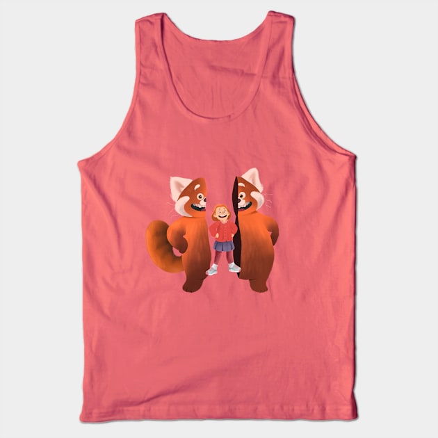 Turning Red Tank Top by bragans